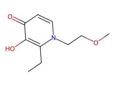 2-乙基-3-羟基-1-(2-甲氧基乙基)-4(1H)-吡啶酮 structure