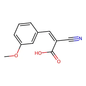 2-Cyano-3-(3-methoxyphenyl)prop-2-enoic acid structure