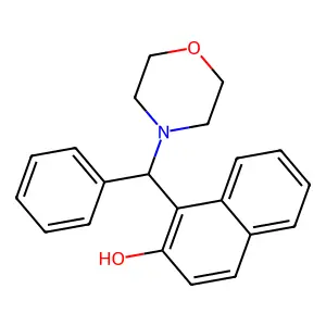 (S)-1-(Morpholino(phenyl)methyl)naphthalen-2-ol structure