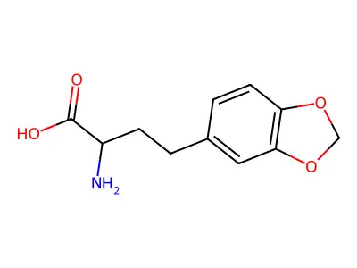 2-氨基-4-(1,3-苯并二氧杂环戊-5-基)丁酸 structure