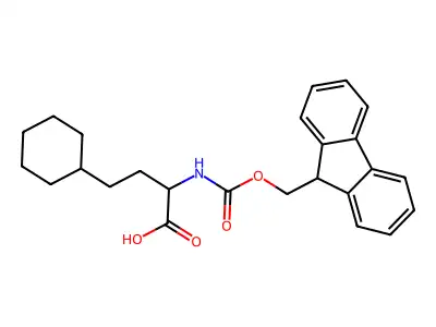4-cyclohexyl-2-(9H-fluoren-9-ylmethoxycarbonylamino)butanoic Acid structure