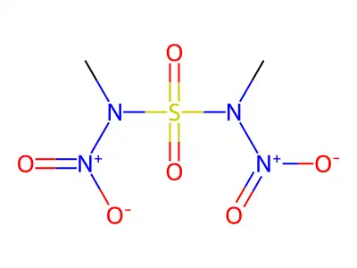 N-甲基-N-[甲基(硝基)磺酰氨基]硝胺 structure