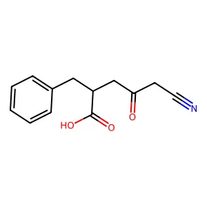 2-Benzyl-5-cyano-4-oxopentanoic acid structure