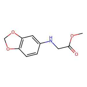 methyl N-1,3-benzodioxol-5-ylglycinate structure