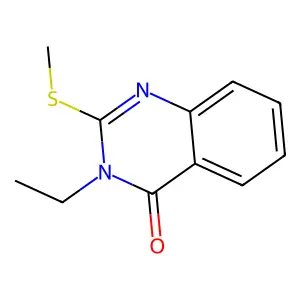3-ethyl-2-(methylthio)quinazolin-4(3H)-one structure