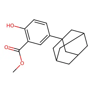 Methyl 2-hydroxy-5-tricyclo(3.3.1.13,7)dec-1-ylbenzoate structure