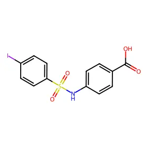 4-[(4-Iodophenyl)sulfonylamino]benzoic acid structure