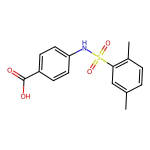 4-(2,5-Dimethyl-benzenesulfonylamino)-benzoic acid structure
