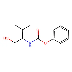 Phenyl N-((1S)-1-(hydroxymethyl)-2-methylpropyl)carbamate structure