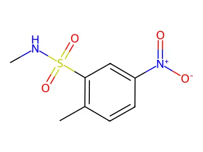 N,2-dimethyl-5-nitrobenzenesulfonamide structure
