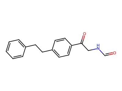Formamide, N-(2-oxo-2-(4-(2-phenylethyl)phenyl)ethyl)- structure