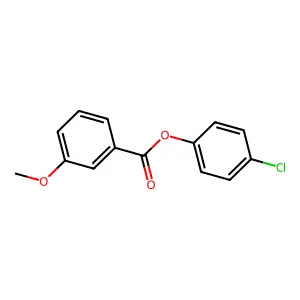 m-Anisic acid, 4-chlorophenyl ester structure