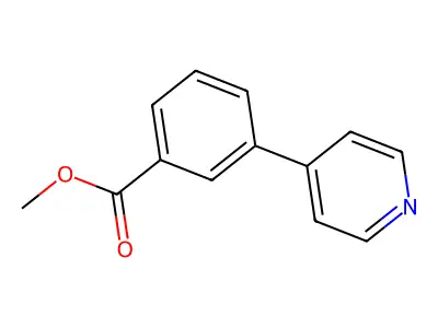 Methyl 3-(4-pyridyl)benzoate structure