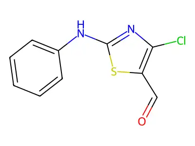4-Chloro-2-(phenylamino)thiazole-5-carbaldehyde structure