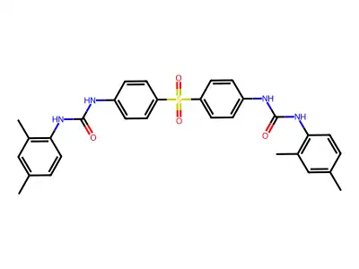 Carbanilide, 4,4''-sulfonylbis[2',4'-dimethyl- structure