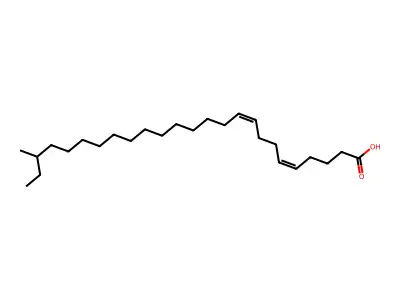 23-甲基-5,9-二十五碳二烯酸 structure