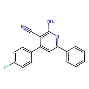2-Amino-4-(4-fluorophenyl)-6-phenylpyridine-3-carbonitrile structure