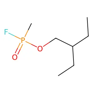 2-Ethylbutyl methylphosphonofluoridate structure