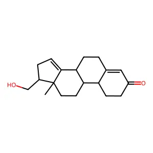 17-(Hydroxymethyl)estra-4,14-dien-3-one structure