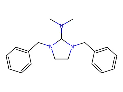 2-Imidazolidinamine, N,N-dimethyl-1,3-bis(phenylmethyl)- structure