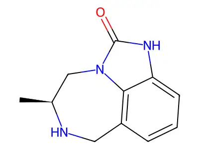S-(+)-4,5,6,7-Tetrahydro-5-methylimidazo(4,5,1-jk)(1,4)benzodiazepin-2(1H)-one structure