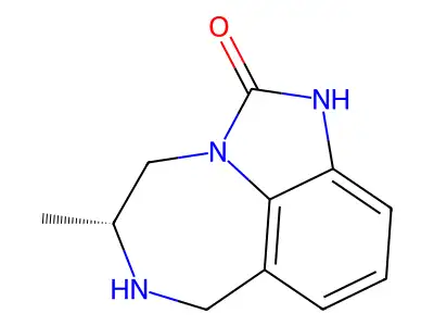 R-(-)-4,5,6,7-Tetrahydro-5-methylimidazo(4,5,1-jk)(1,4)benzodiazepin-2(1H)-one structure