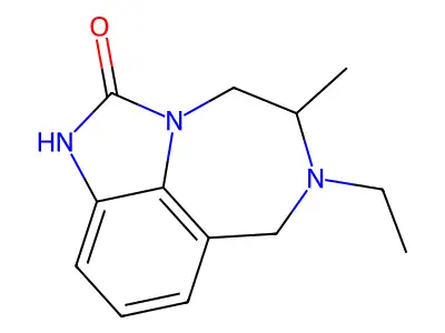 6-Ethyl-4,5,6,7-tetrahydro-5-methylimidazo(4,5,1-jk)(1,4)benzodiazepin-2(1H)-one structure