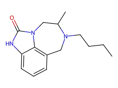 6-Butyl-4,5,6,7-tetrahydro-5-methylimidazo(4,5,1-jk)(1,4)benzodiazepin-2(1H)-one structure