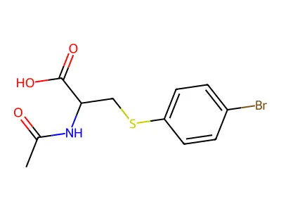 N-Acetyl-S-(4-bromophenyl)cysteine structure