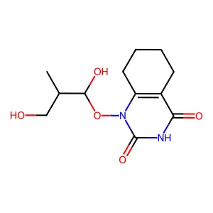 1-(1,3-Dihydroxy-2-propoxymethyl)-5,6-tetramethyleneuracil structure