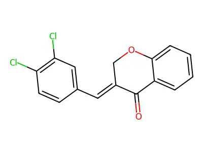 3-[(3,4-Dichlorophenyl)methylidene]chromen-4-one structure