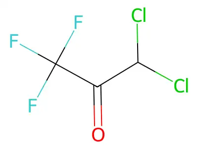 3,3-Dichloro-1,1,1-trifluoroacetone hydrate structure