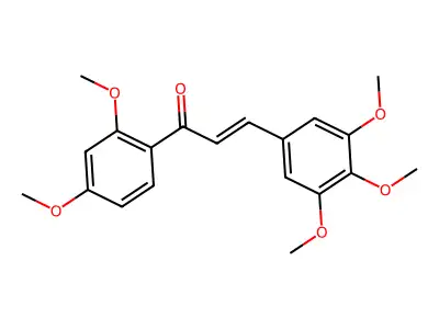 1-(2,4-Dimethoxyphenyl)-3-(3,4,5-trimethoxyphenyl)prop-2-en-1-one structure