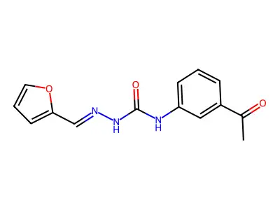 1-(3-Acetylphenyl)-3-(furan-2-ylmethylideneamino)urea structure