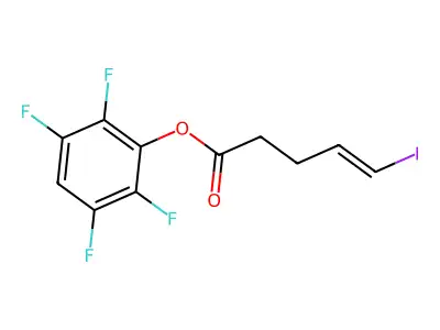 (2,3,5,6-Tetrafluorophenyl) 5-iodopent-4-enoate structure