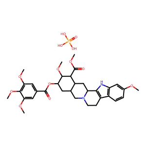 磷酸利血平 structure