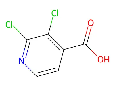 2,3-Dichloropyridine-4-carboxylic acid structure
