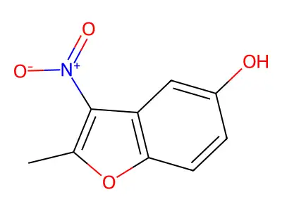 2-Methyl-3-nitro-1-benzofuran-5-ol structure