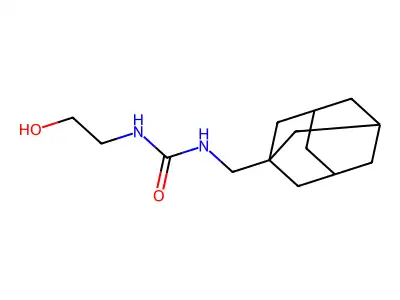 1-(1-Adamantylmethyl)-3-(2-hydroxyethyl)urea structure
