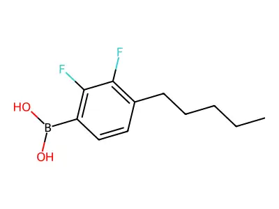 2,3-Difluoro-4-pentylphenylboronic acid structure