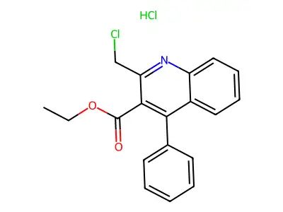 Ethyl 2-(chloromethyl)-4-phenylquinoline-3-carboxylate structure