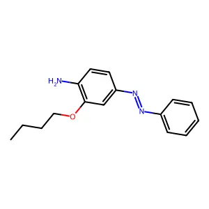 3-n-Butoxy-4-aminoazobenzene structure