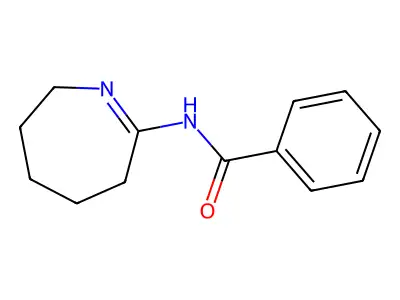 N-(3,4,5,6-tetrahydro-2H-azepin-7-yl)benzamide structure