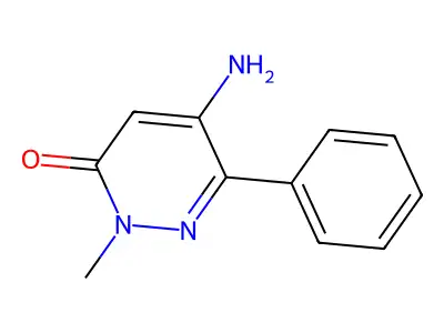 5-amino-2-methyl-6-phenylpyridazin-3(2H)-one structure