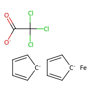 Ferricenium trichloroacetate structure