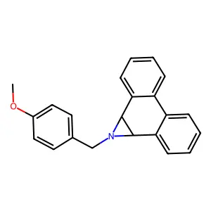1a,9b-Dihydro-1-((4-methoxyphenyl)methyl)-1H-phenanthro(9,10-b)azirine structure