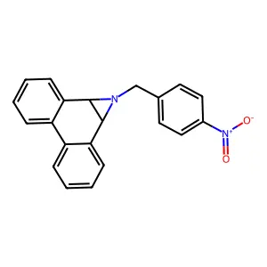 1a,9b-Dihydro-1-((4-nitrophenyl)methyl)-1H-phenanthro(9,10-b)-azirine structure
