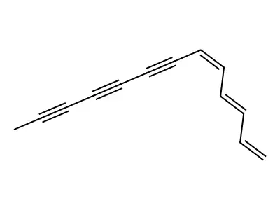 (E,Z)-1,3,5-Tridecatriene-7,9,11-triyne structure