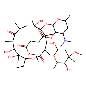 琥乙红霉素 structure