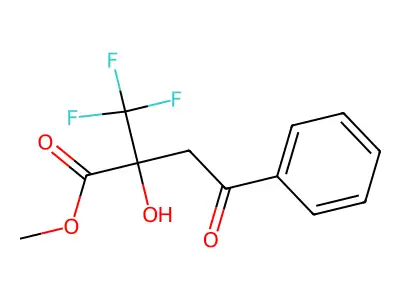 Methyl 2-hydroxy-4-oxo-4-phenyl-2-(trifluoromethyl)butanoate structure